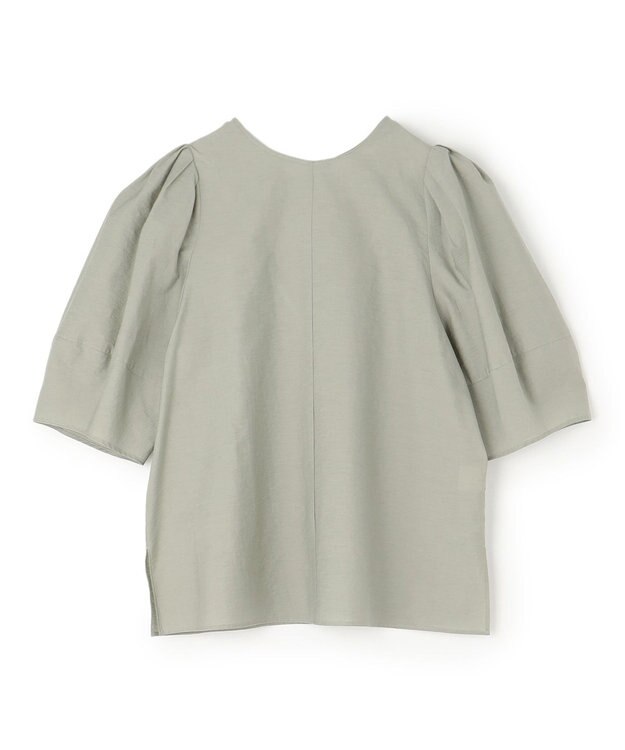 UNFILO ワッシャーブロード 2WAYブラウス カーキ