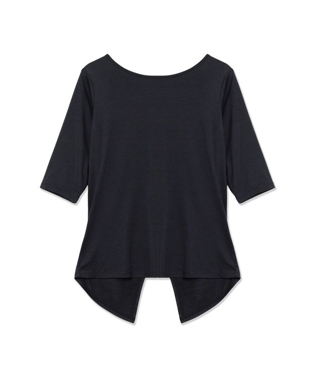 Chacott Chacott BALANCE ドライストレッチデザインTシャツ ダークグレー杢