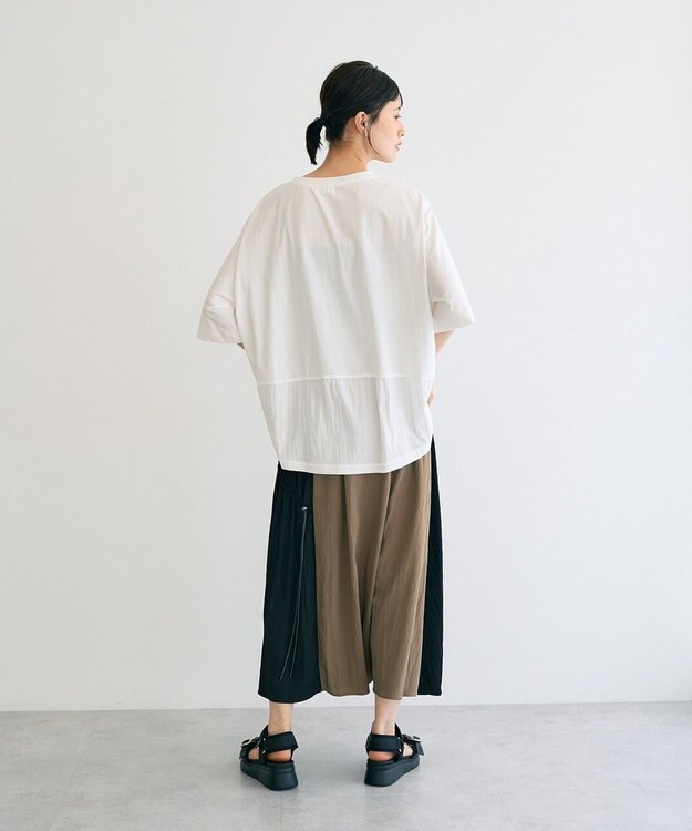 YECCA VECCA ドロストデザインロングスカート Khaki