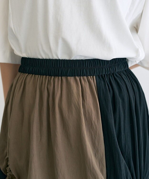 YECCA VECCA ドロストデザインロングスカート Khaki