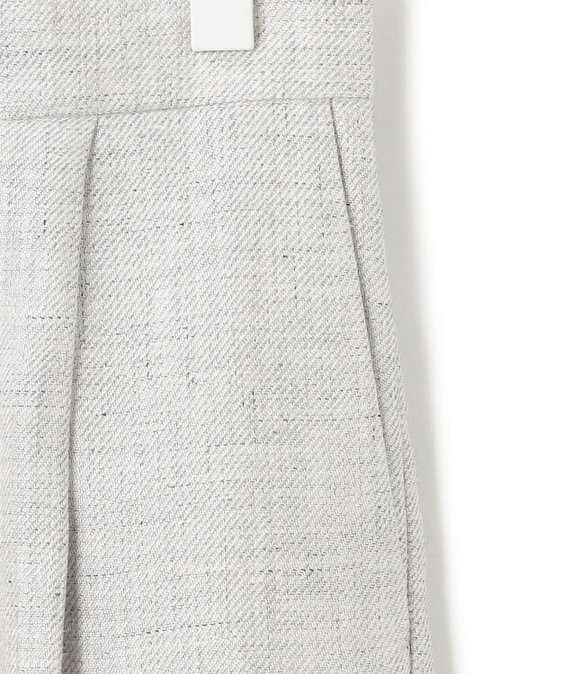 ICB 【日本製】トリアセリネンシャイニーツイル ワイドパンツ ライトグレー系