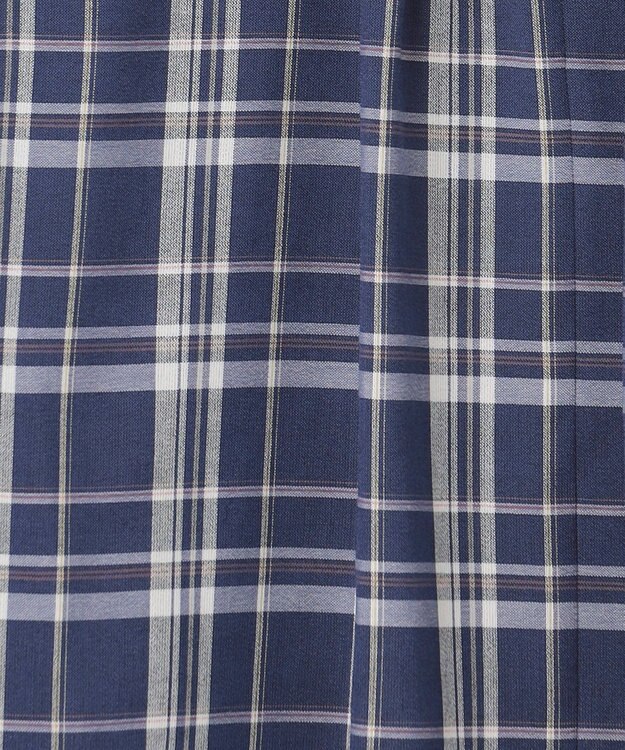 J.PRESS LADIES プロビスストライプ＆チェック カットソー ブルーチェック系