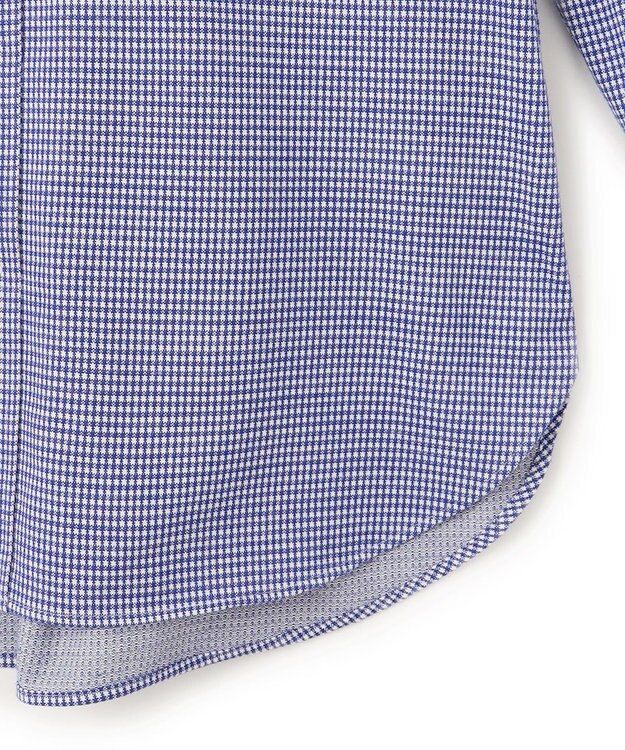 J.PRESS MEN 【KING SIZE】ギンガムネルジャージ シャツ/B.D ネイビー系3