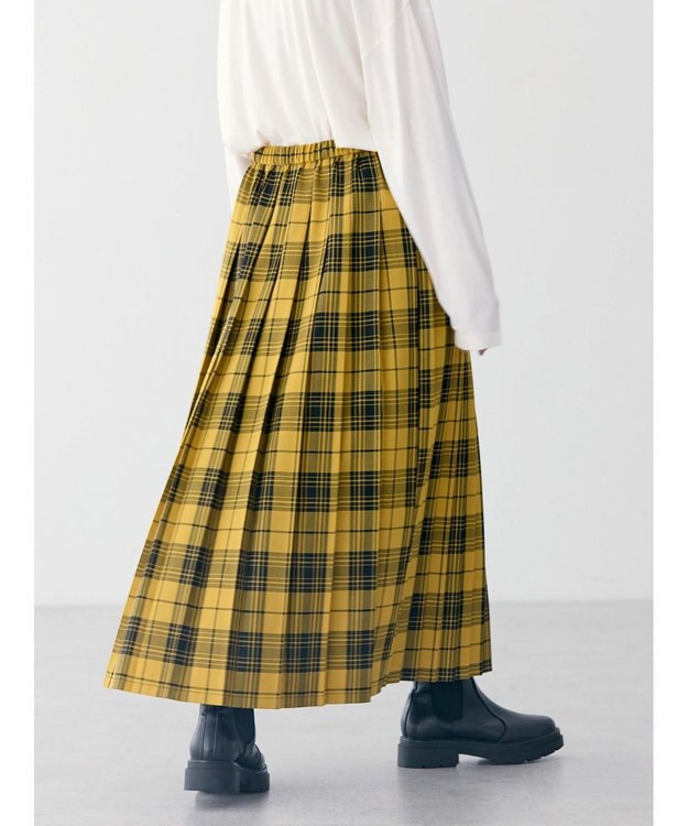 AMERICAN HOLIC アソートチェックプリーツスカート Yellow