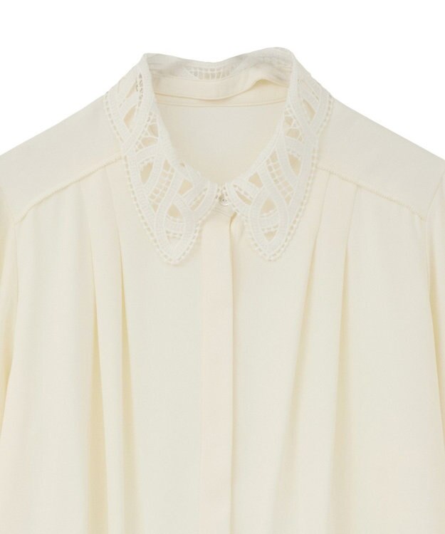 YECCA VECCA 2wayレース襟ブラウス Off White