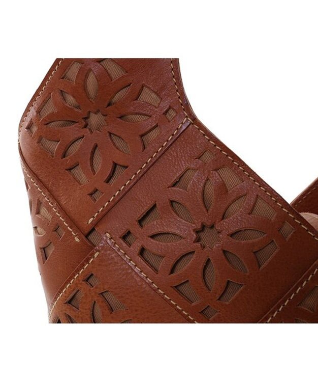 genten サステナブルカットワーク トートバッグ（大） チャ