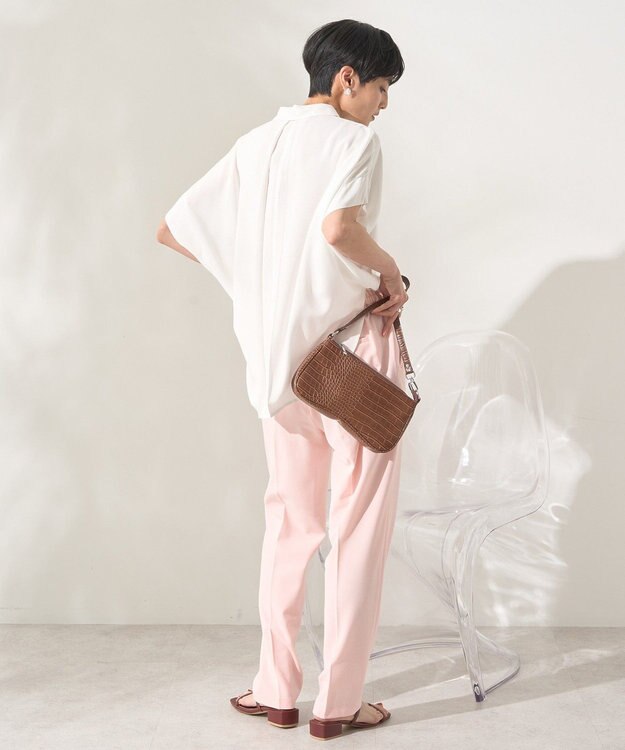 AMERICAN HOLIC 【接触冷感】イージーケアテーパードパンツ Peach