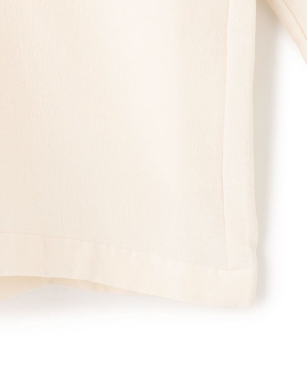 BEIGE， 【洗える】POMONA / Vネックフード付プルオーバー Ecru