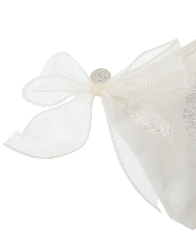 Maison de FLEUR シーシェルプリントポーチ Ivory