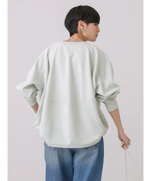 AMERICAN HOLIC ポンチバックドレープラグランプルオーバー Mint