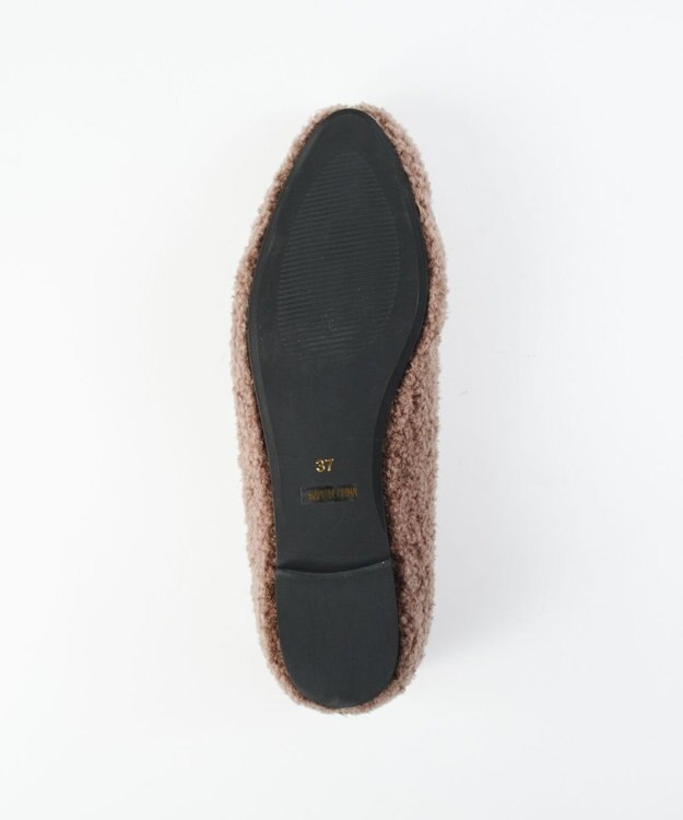 BONTRE 【MIONOTIS/ミオノティス】ファーフラットパンプス/40411 トープ