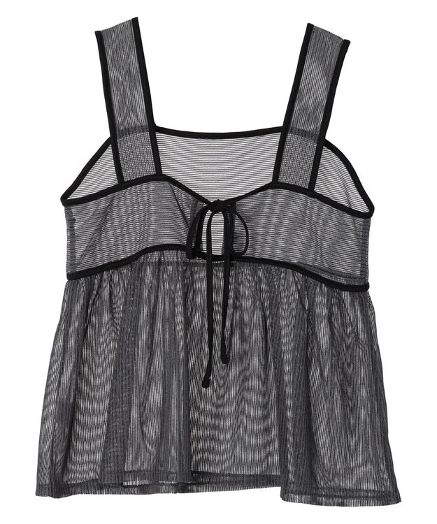 Green Parks シアーラメキャミビスチェ Gray