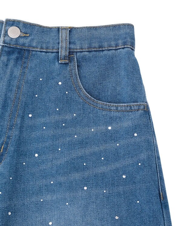 Green Parks ・ＥＬＥＮＣＡＲＥ　ＤＵＥ　ラインストーンデニム Light Indigo