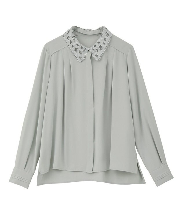 YECCA VECCA 2wayレース襟ブラウス Off White
