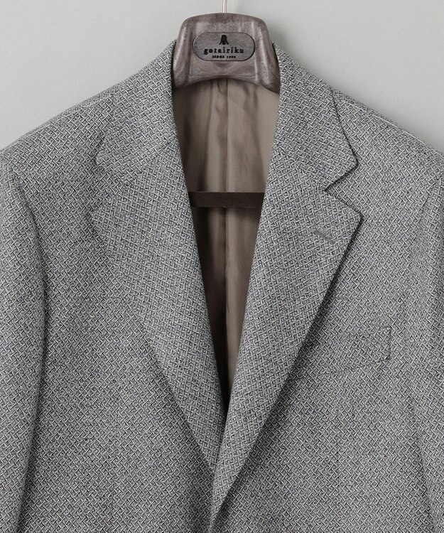 GOTAIRIKU 【DELFINO】ナポリジオメトリックツイード ジャケット_グレー ライトグレー系8