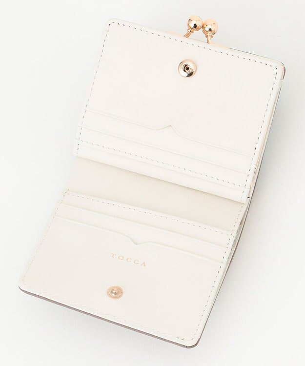 TOCCA 【新色ブルー登場】PEARL KNOT BIFOLDWALLET 財布 ベージュ系