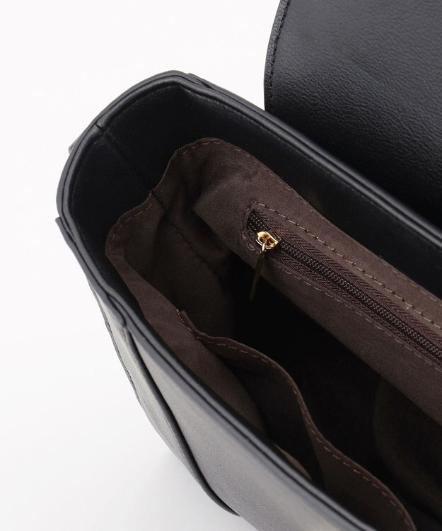 ANY SIS 【2WAY】サイドラインメタルショルダー バッグ ブラック