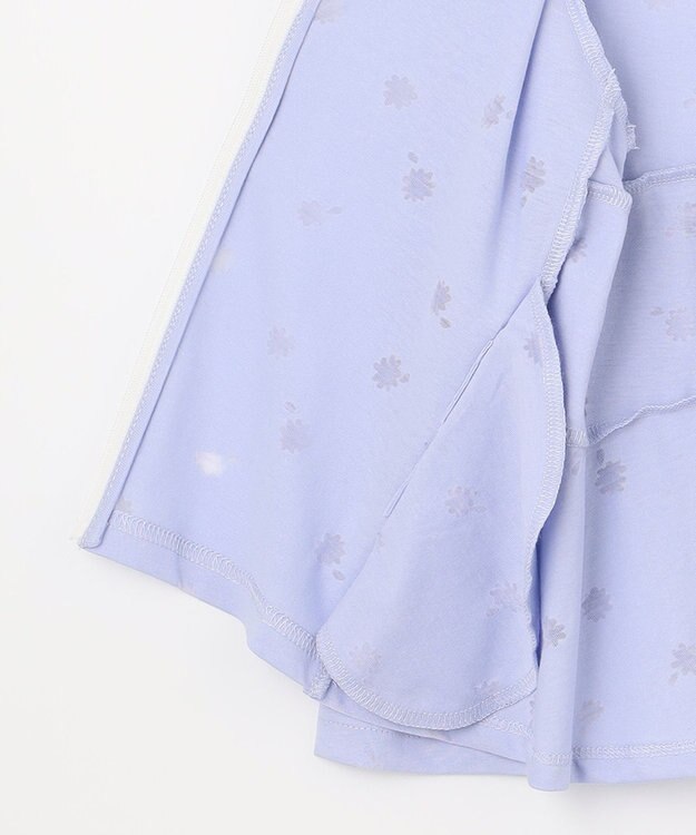 組曲 KIDS 【UVケア】【110-140cm】フラワーオパール パーカー サックスブルー系