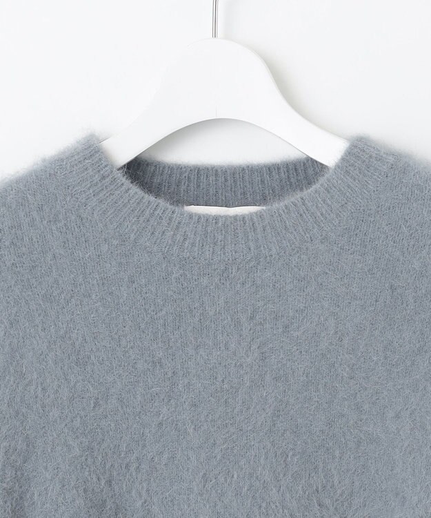 自由区 L 【SHIHOさん着用】ヘアリーフォックスプルオーバー ニット ブルー