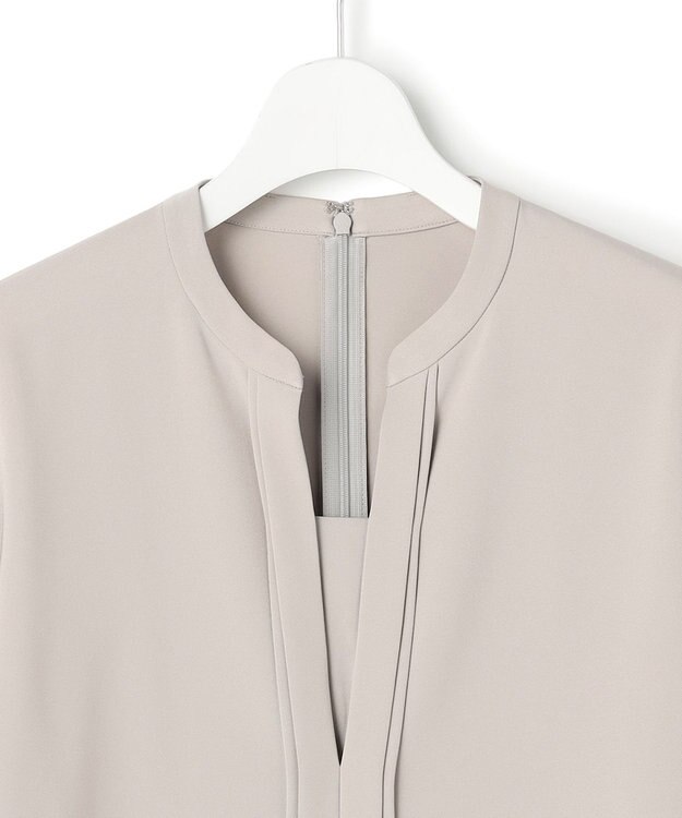 ICB L Fied キーネック ブラウス ネイビー