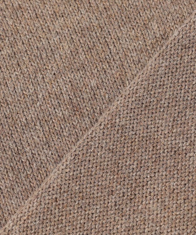 ANY ラムウールＶネックプルオーバー モカ