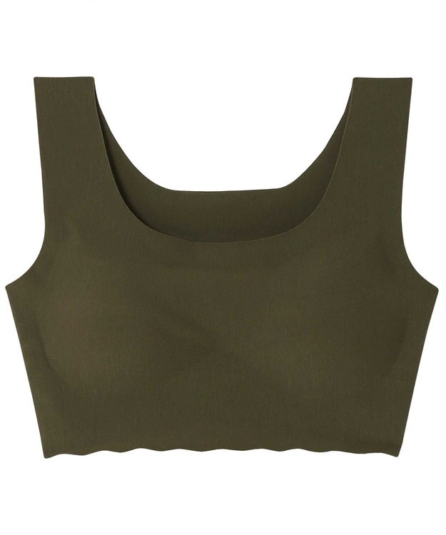 une nana cool 綿混フラット仕上げ　ノンワイヤーブラジャー　　【全サイズ同一価格】 OV