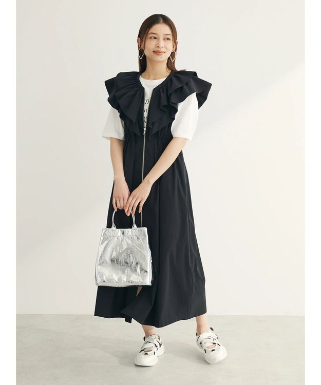 Green Parks フェミニンロゴボックスＴシャツ Off White