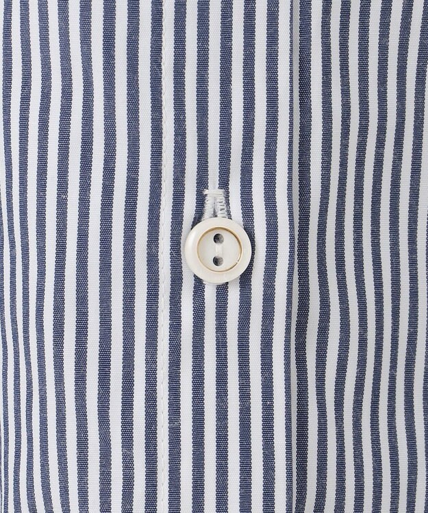 ANY SIS 【洗える】シャツコンビレイヤード カットソー ネイビーストライプ