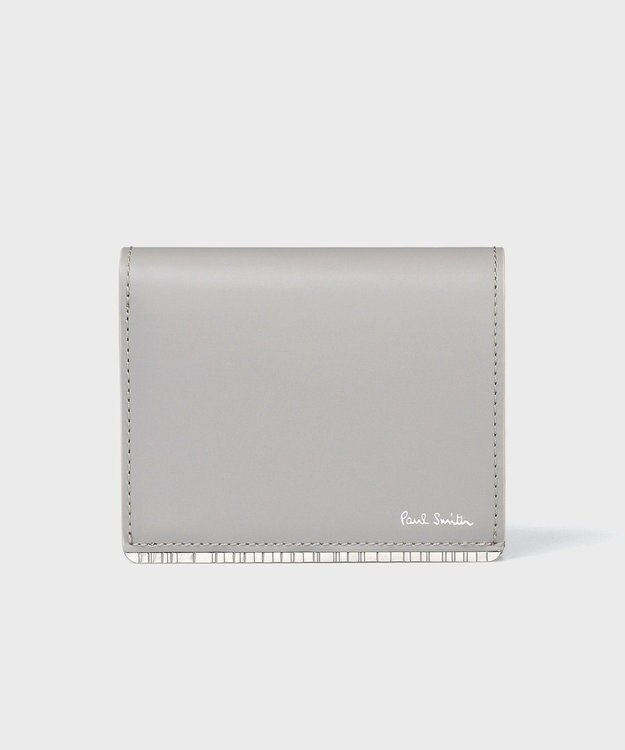 Paul Smith メタルシャドーストライプミニ財布 ライトグレー
