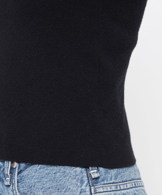 uncrave 【手洗い可】シルキーニット カップ付き キャミソール（uncrave WHITE） ブラック