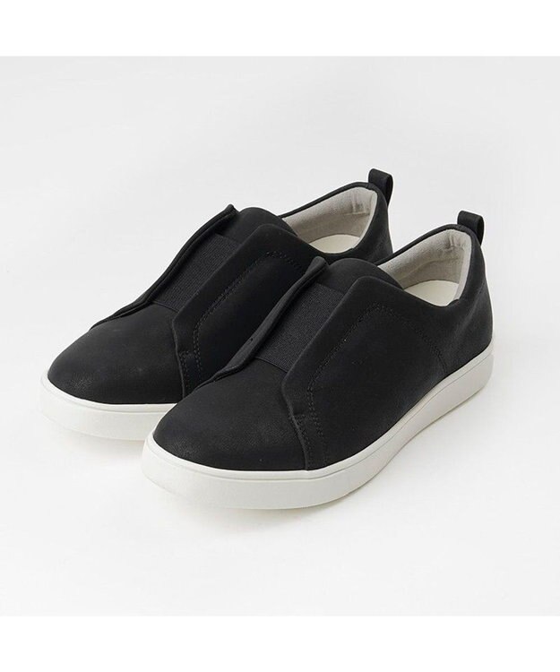 AcureZ フィット感◎ ゴアスリッポン「母趾にやさしいスニーカー」 ブラック