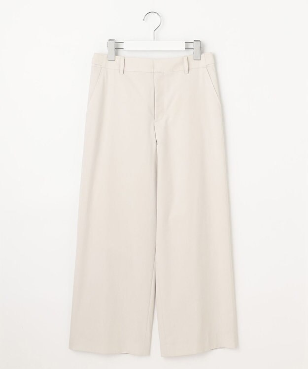 J.PRESS LADIES 【セットアップ対応・洗える・撥水】コットンFITTY ストレート パンツ ライトベージュ系