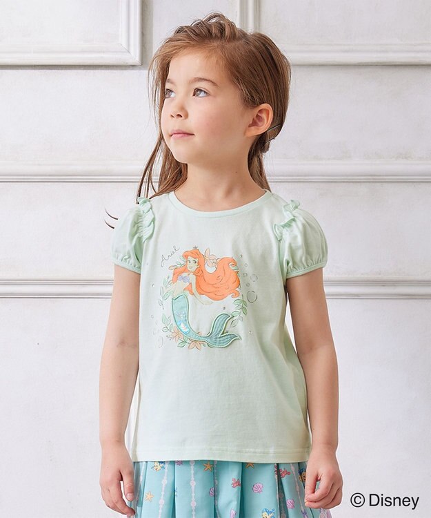 ANY KIDS 【ディズニープリンセス】アート Tシャツ ミント<アリエル>