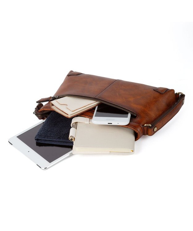 ACE BAGS & LUGGAGE LO HOMME PRESSE アルカイック 本革 日本製 セカンドバッグ 71867 ロ・オム・プレッセ ブラウン