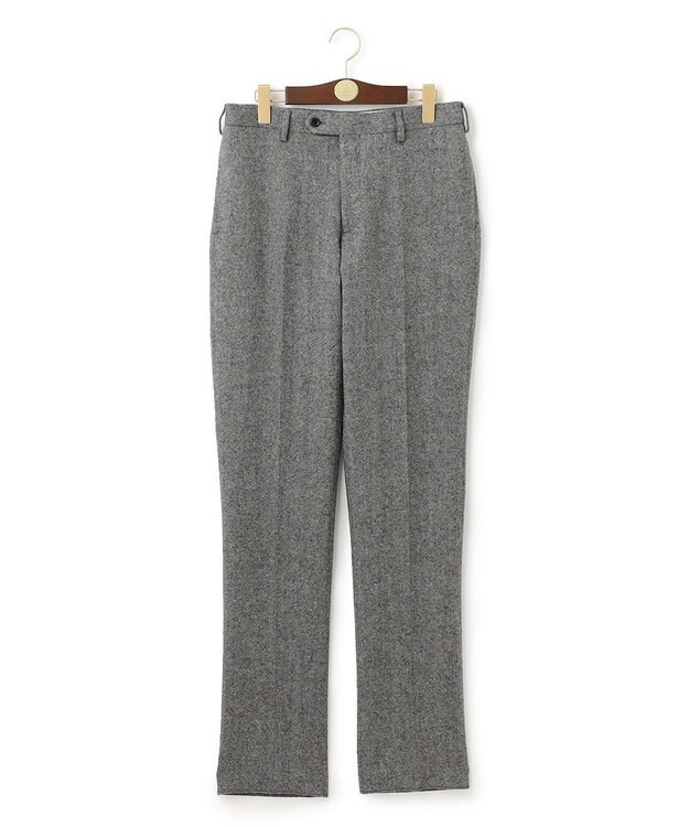 J.PRESS MEN ジャパンツイードホームスパン スラックス ライトグレー系