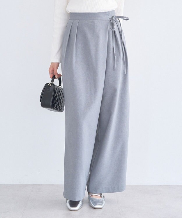 earth music&ecology ラップパンツ Gray