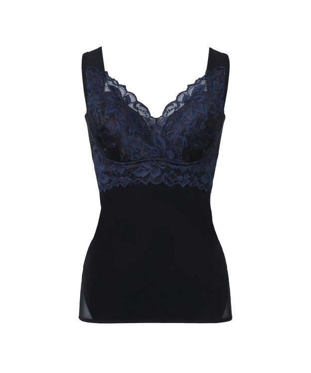 BRADELIS New York 【BRADELIS NewYork peace】ハートフルカップカシュクールブラキャミソール23 新作 ブラック