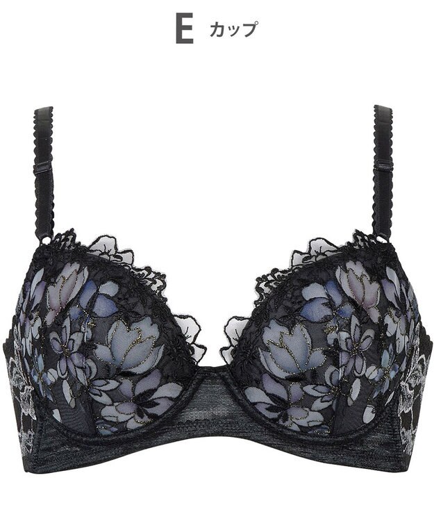 Wing 【後ろ姿きれいブラ】　背中の段差をスムージング　バストの脇流れをブロック　ウイング／ワコール　KB2717 ブラック