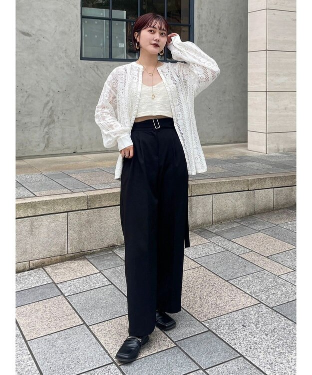 Green Parks レースブラウス Off White