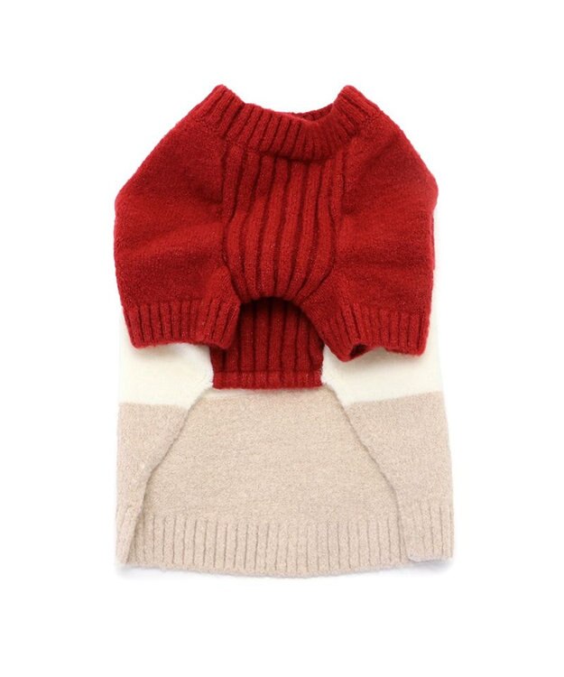 PET PARADISE J.PRESS モヘア トリコロール ニット  小型犬 -