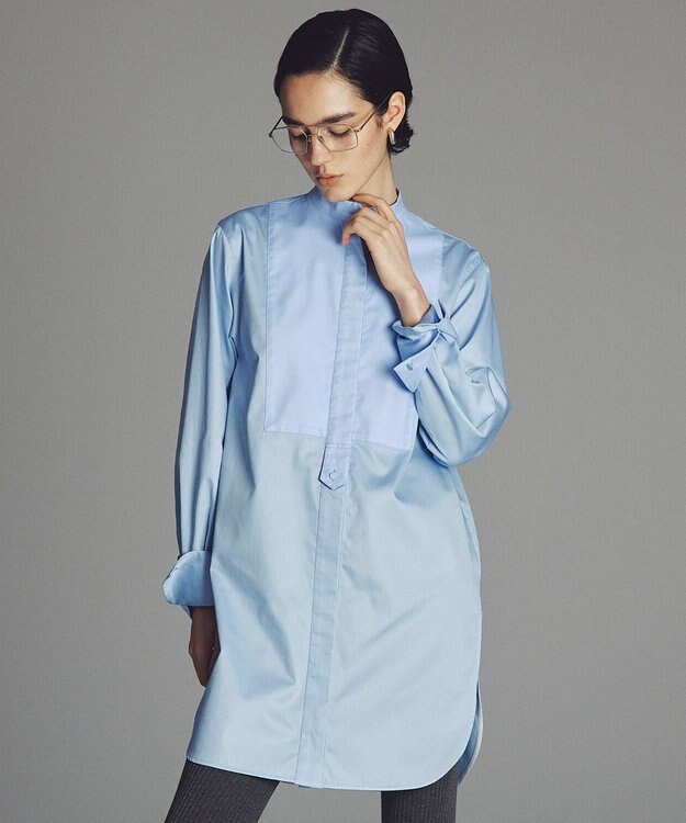 uncrave ブロードクロス ドレスシャツ サックス