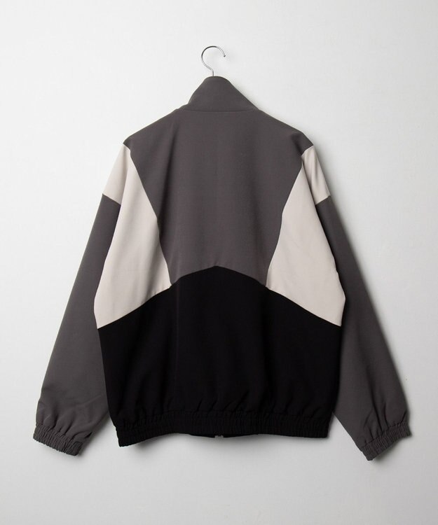 WEGO トロミスタンドブルゾン ブラック中濃色