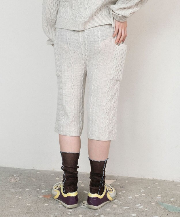 TRICOTE メローフロックメッシュソックス 87BROWN