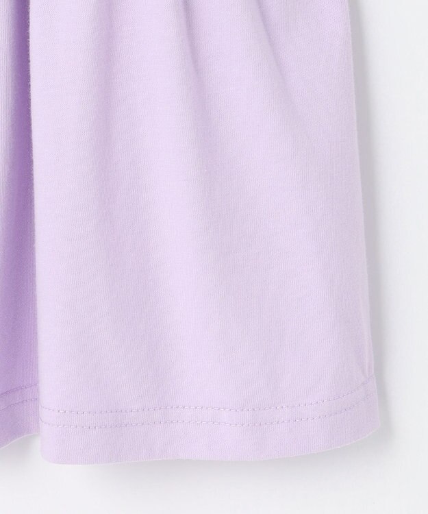 組曲 KIDS 【110-140cm】ラッフルレースフリル Tシャツ ラベンダー系