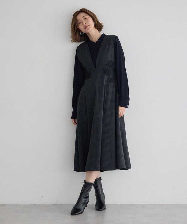 YECCA VECCA 2wayレース襟ブラウス Off White