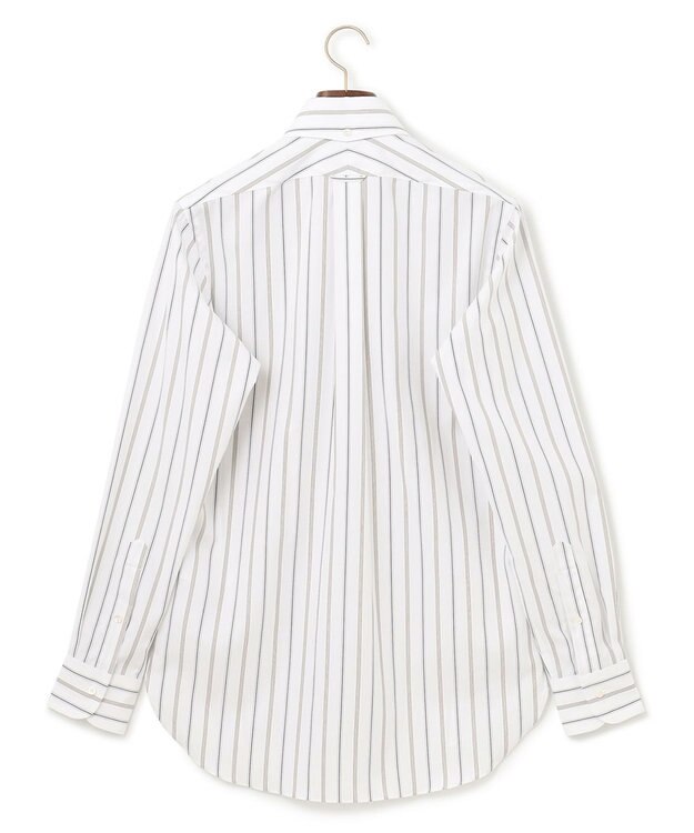 J.PRESS MEN 【PREMIUM PLEATS / 形態安定】ジェントリーストライプ シャツ / B.D. ブラウン系2