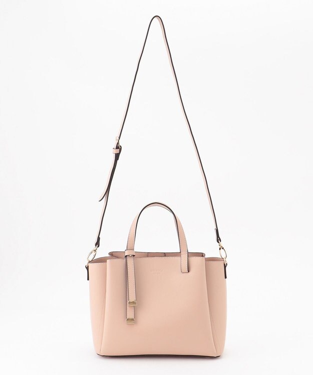 LA BAGAGERIE 【MONICA】ボウタイリボンハンドバッグ ピンク