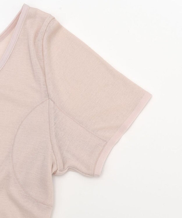 Wing インナー　【綿100％ひびきにくいタイプ】　綿100％　肌ざわりよくひびきにくい　３分袖　ウイング／ワコール　EL1373 ピンク