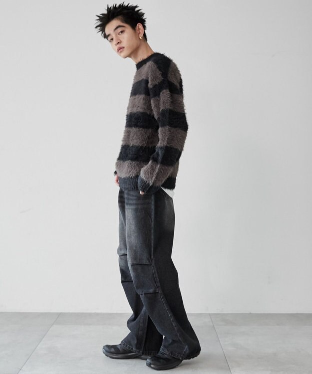 WEGO パラシュートデニムパンツ デニムブラックソノタ