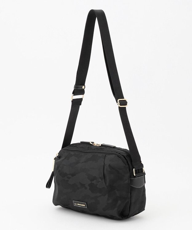LA BAGAGERIE カモフラジャカード はっ水ショルダー ブラック